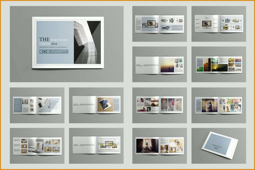 Moderne Portfolio Vorlage Indesign 3000x2000