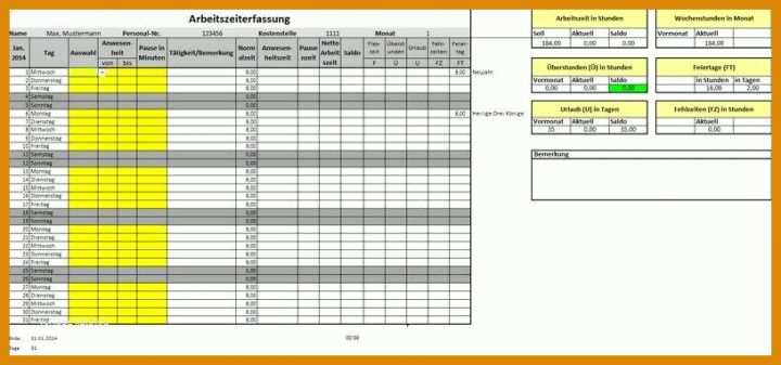 Überraschen Vorlage Stundennachweis Excel 816x382