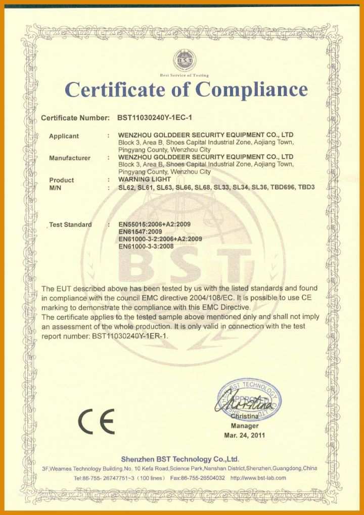 Überraschen Certificate Of Compliance Vorlage 826x1169