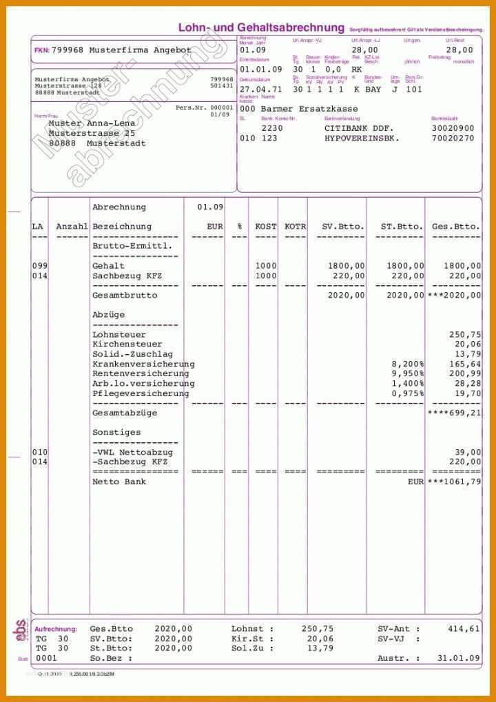 Original Excel Lohnabrechnung Vorlage Kostenlos 793x1122