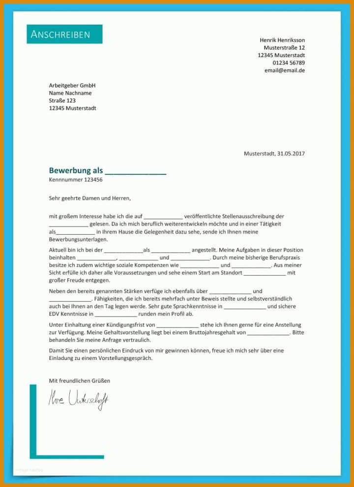 Original Bewerbungsvorlagen Kostenlos Herunterladen Bewerbung 212188