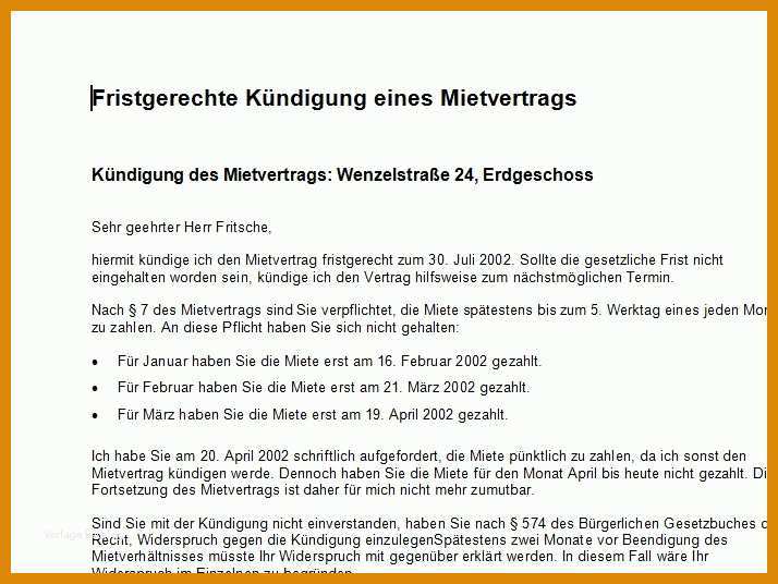 Staffelung Kündigung Vorlage Kostenlos Arbeitgeber 714x536