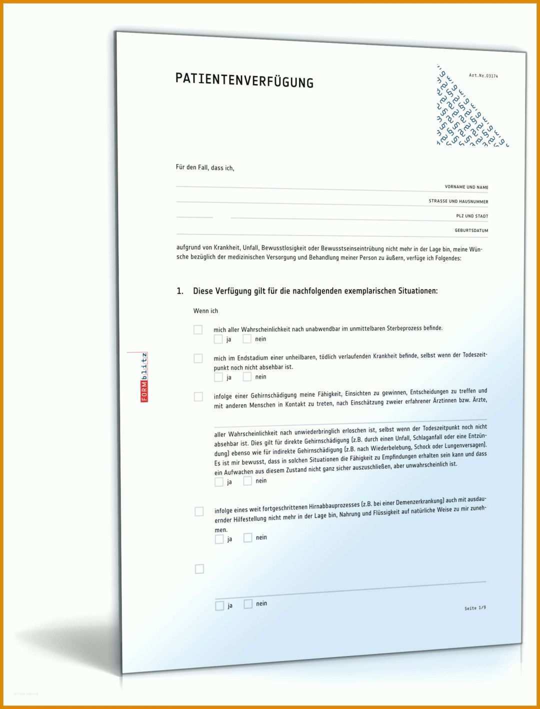 Ausnahmsweise Vorlage Patientenverfügung Pdf 1600x2100