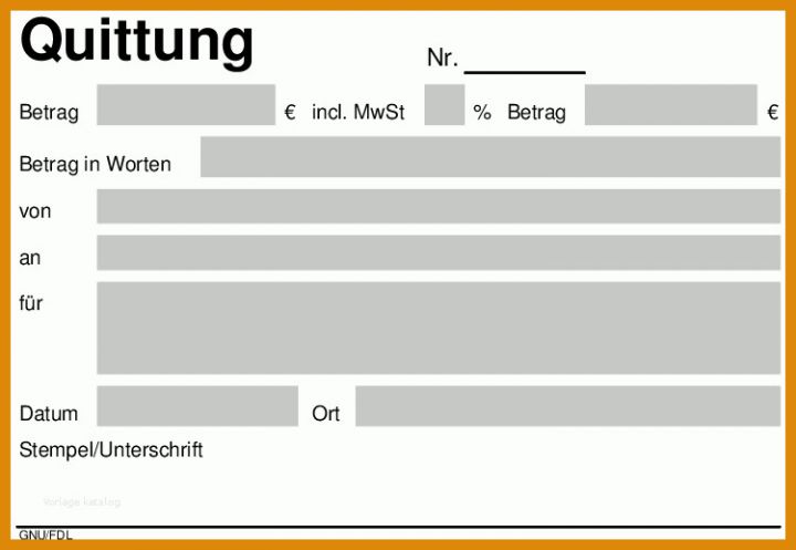 Größte Vorlage Quittung 750x518