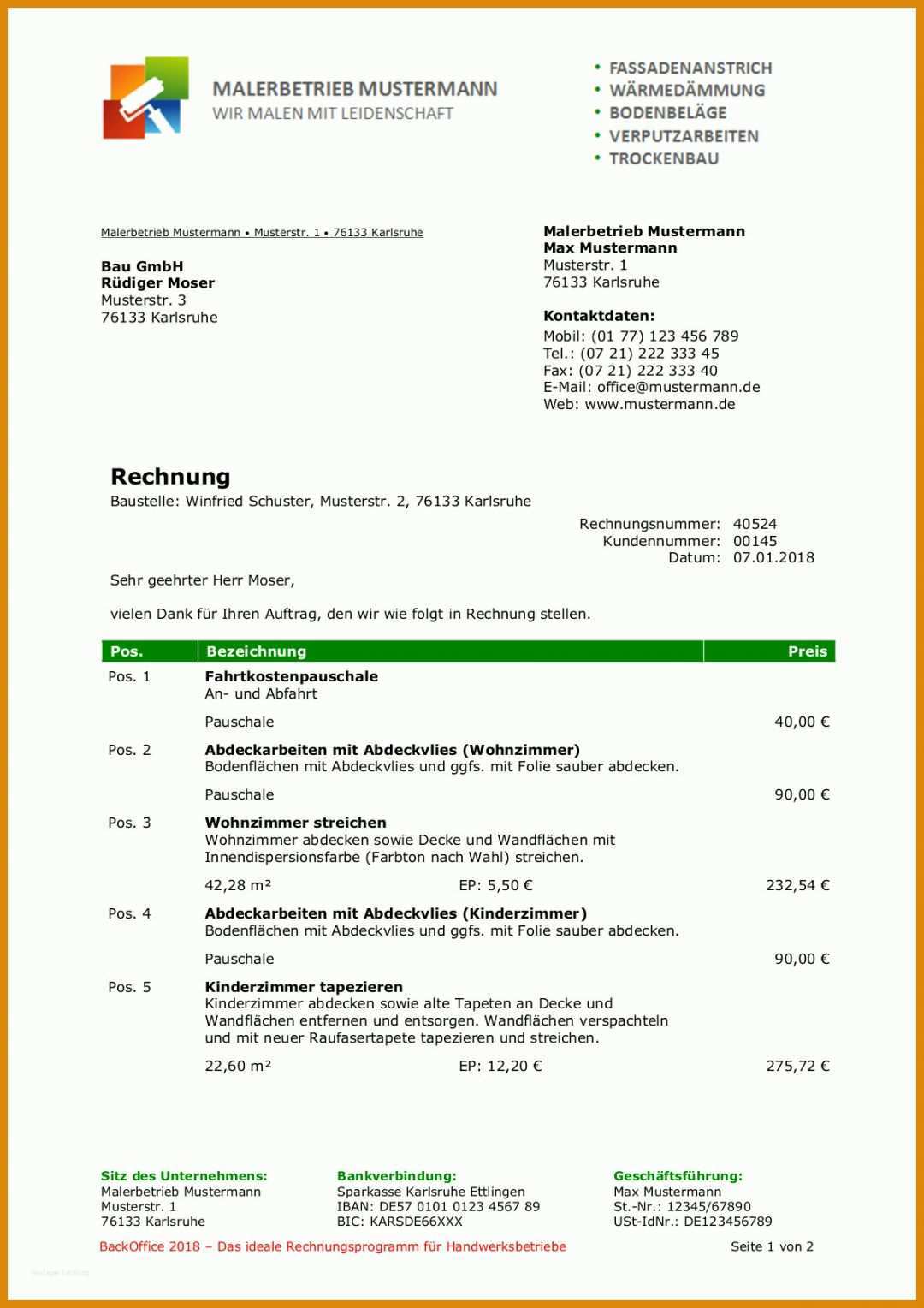 Faszinierend Vorlage Rechnung Word Download Kostenlos 1182x1672