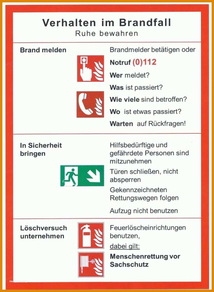 Unglaublich Brandschutzordnung Vorlage Word 900x1230