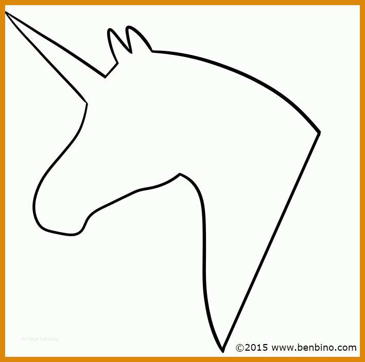 Faszinieren Unicorn Vorlage 709x705