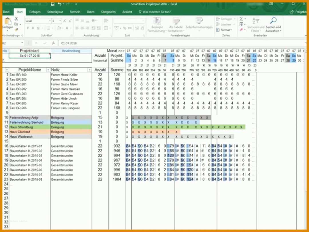 Überraschen Excel Vorlage Projektplan 1280x960