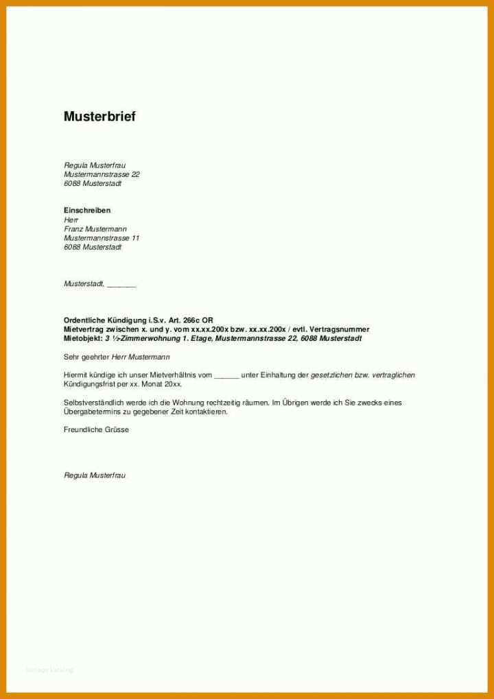 Unglaublich Kündigung Vermieter Vorlage Pdf 768x1087