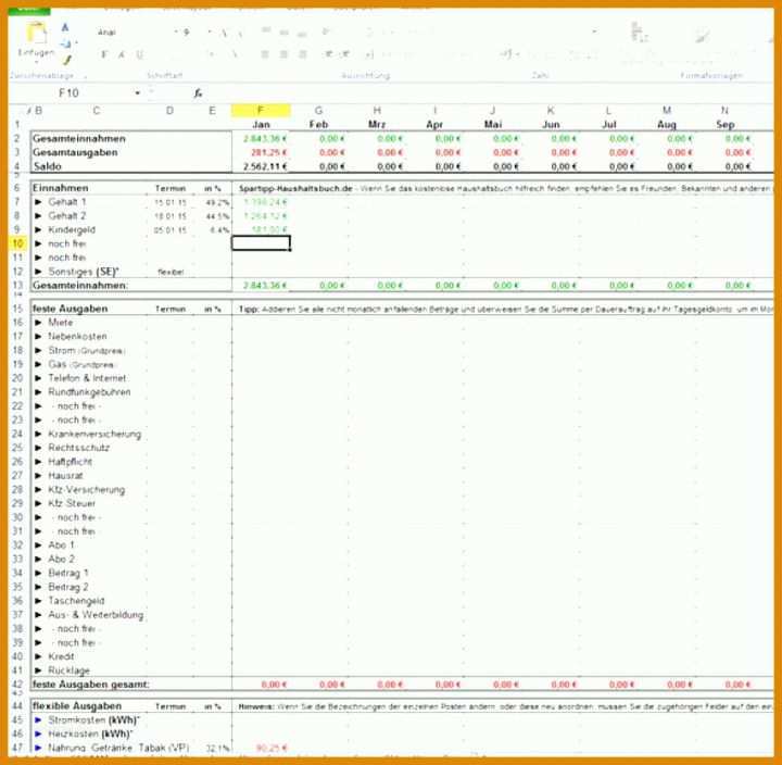 Erstaunlich Vorlage Nebenkostenabrechnung Excel Kostenlos 972x950