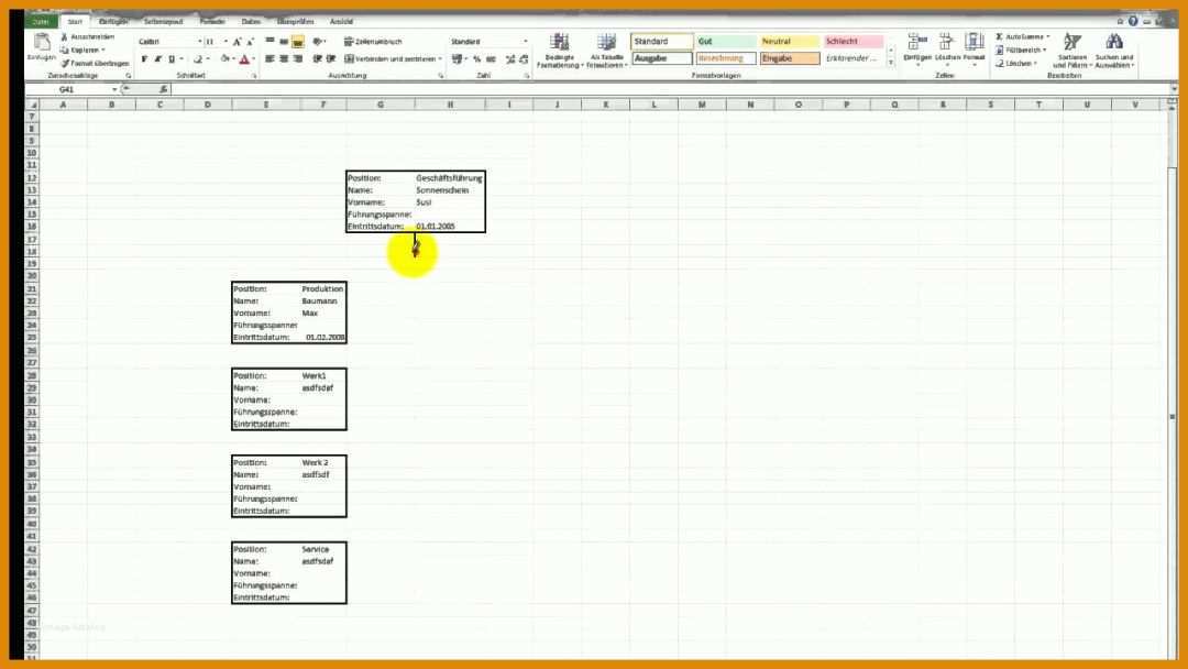 Fabelhaft Vorlage organigramm Excel 1280x720