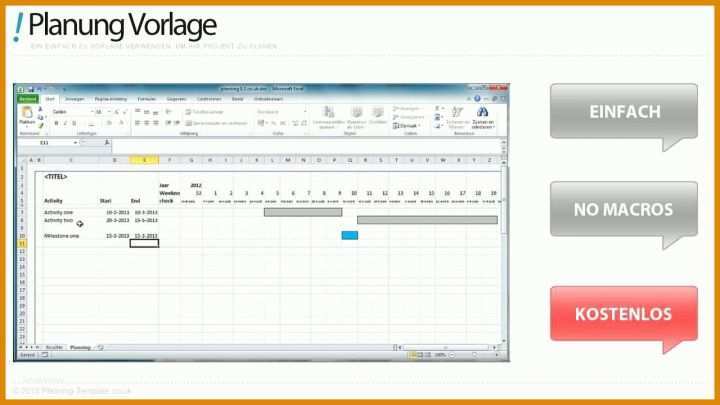 Empfohlen Zeitplan Excel Vorlage 1280x720