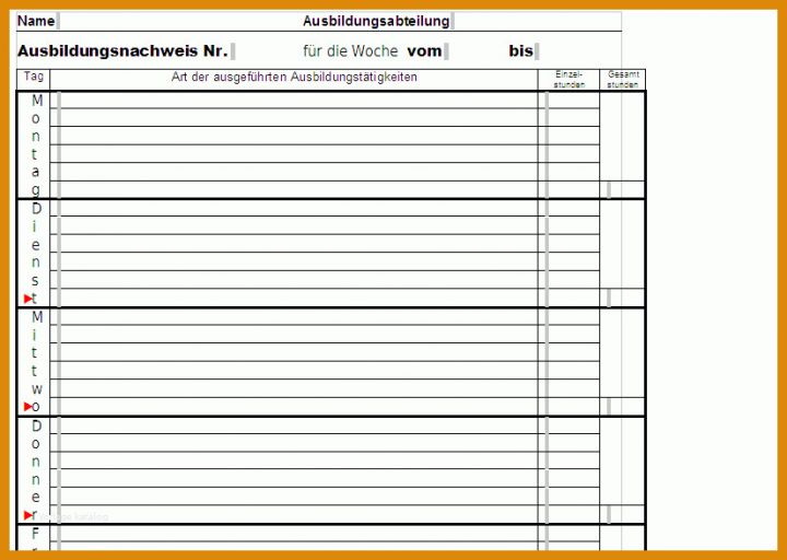 Ausnahmsweise Ihk Berichtsheft Vorlage Nrw 826x587