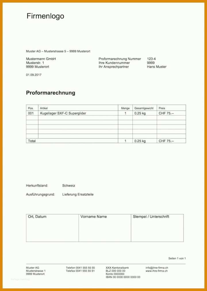 Perfekt Proforma Rechnung Vorlage 795x1118