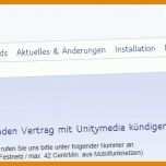 Kreativ Unitymedia Kündigung sonderkündigungsrecht Umzug Vorlage 969x365