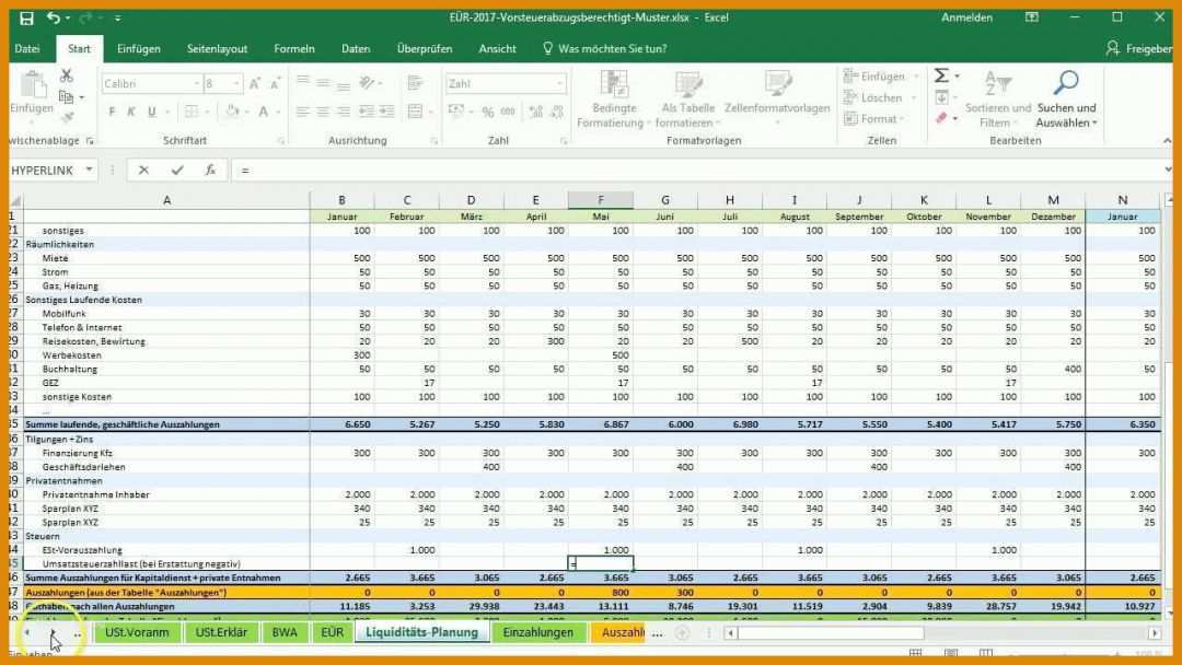 Atemberaubend Gewinn Und Verlustrechnung Vorlage Excel Kostenlos Download 1280x720