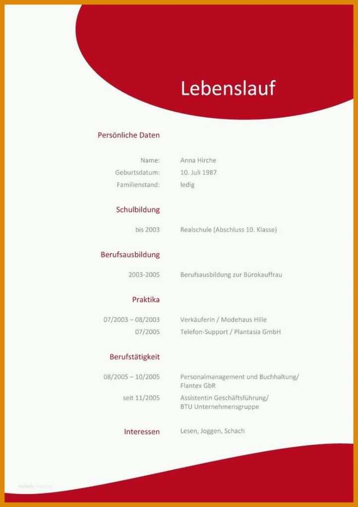 Unglaublich Lebenslauf Vorlage Openoffice 778x1100