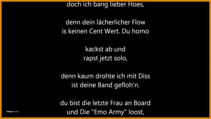 Erstaunlich Rap Text Deutsch Vorlagen 1280x720