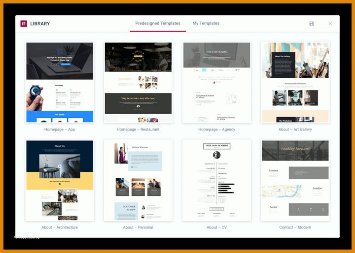 Elementor Vorlagen Elementor