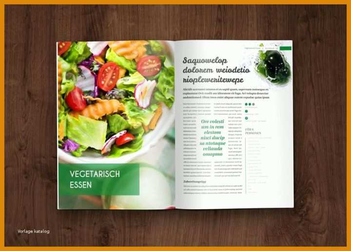 Moderne Kochbuch Vorlage Indesign 806x576