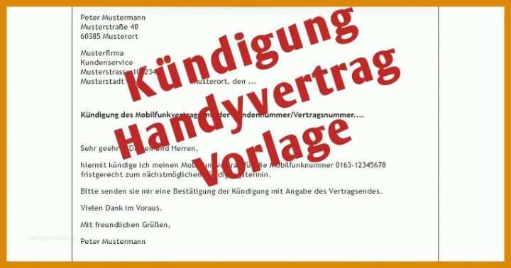 Unvergleichlich 1&amp;1 Handy Kündigung Vorlage 762x400