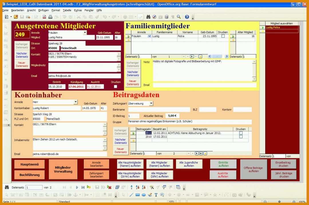 Überraschend Access Materialverwaltung Vorlage 1264x840