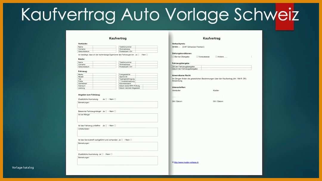 Auffällig Autoverkauf Vertrag Vorlage Word 1080x608