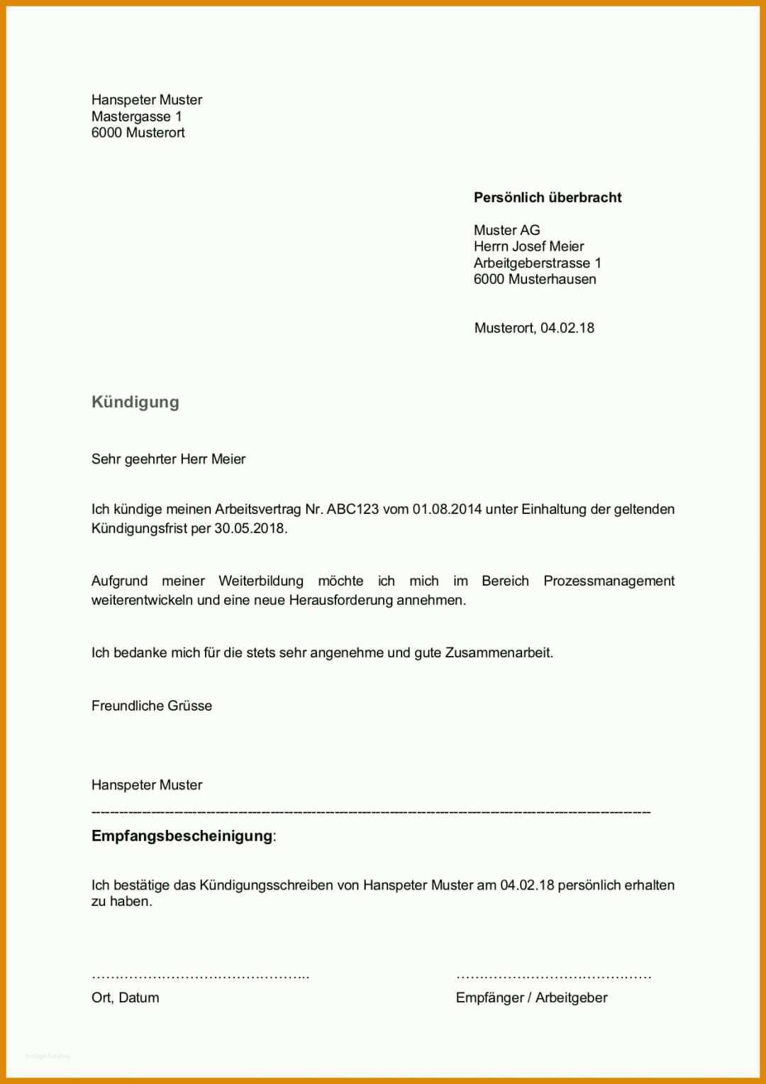 Am Beliebtesten Kündigungsschreiben Arbeitnehmer Vorlage Kostenlos Word 1240x1753