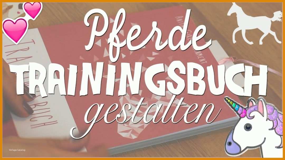 Kreativ Pferde Trainingsbuch Vorlage 1280x720