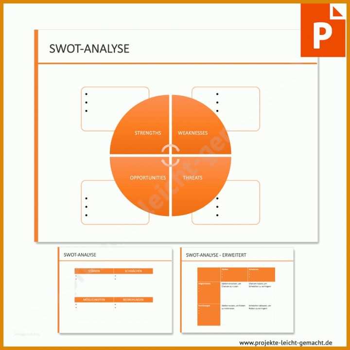 Neue Version Swot Analyse Vorlage 1000x1000