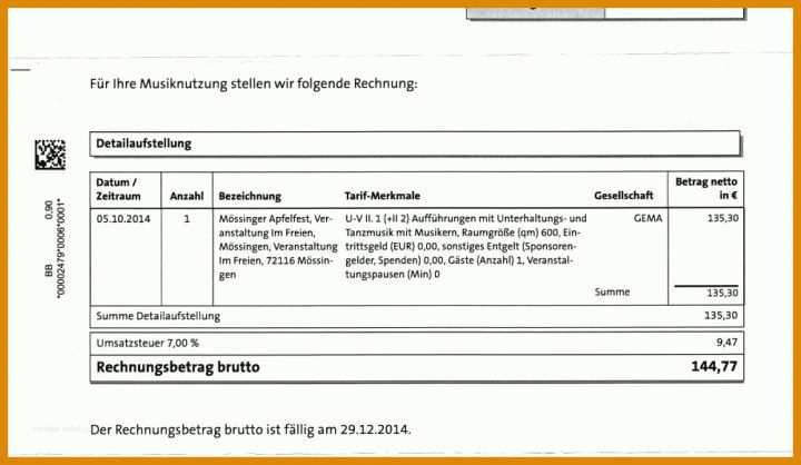 Hervorragen Versäumte Termine In Rechnung Stellen Vorlage 1000x581