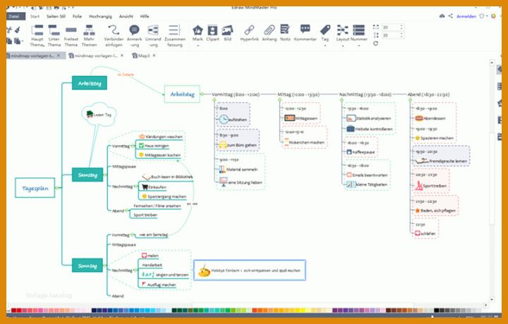 Beste Vorlage Mindmap Word 800x511