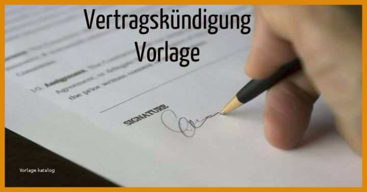 Ideal Vorlage Vertragskündigung 762x400