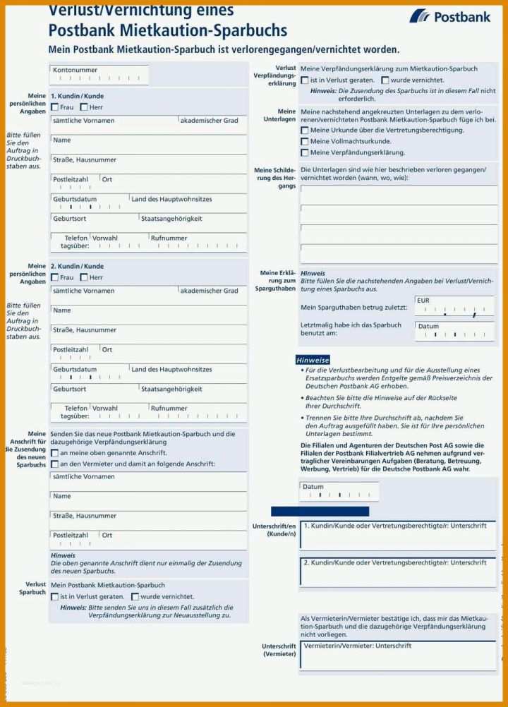 Einzigartig Postbank Ratenschutz Kündigen Vorlage 960x1336