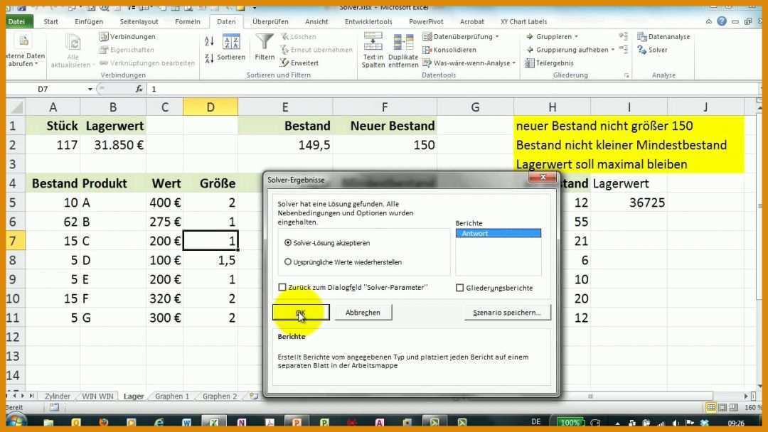 Großartig Warenbestand Excel Vorlage 1280x720