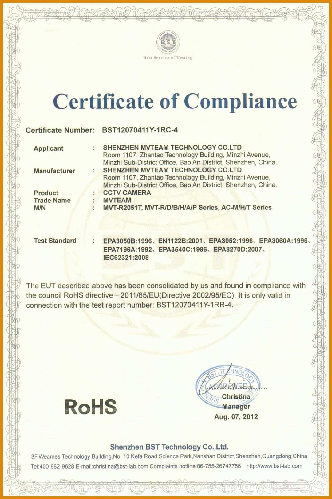 Erstaunlich Certificate Of Compliance Vorlage 1120x1680