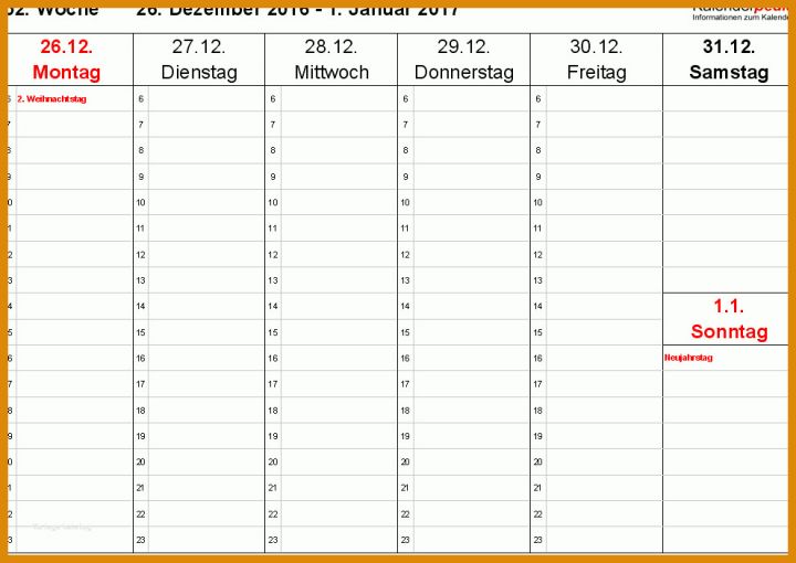 Neue Version Excel Vorlage Monatskalender 990x701