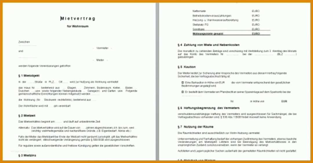 Bemerkenswert Untermietvertrag Vorlage Pdf 1200x627