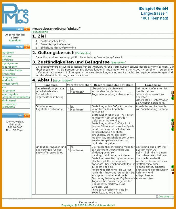 Außergewöhnlich Verfahrensbeschreibung Vorlage 804x952