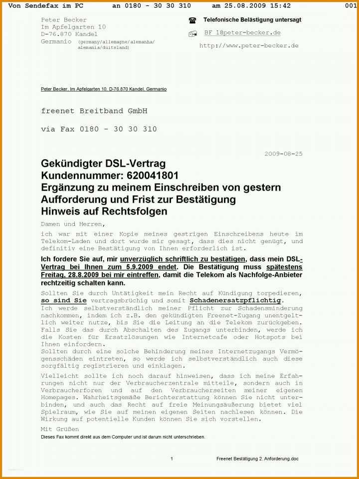 Vorlage Kündigung Dsl 1&amp;1 Sonderkundigung Dsl Zu Langsam Vorlage Erstaunlich Auserordentliche Kundigung Dsl Zu Langsam Lockcey Tag