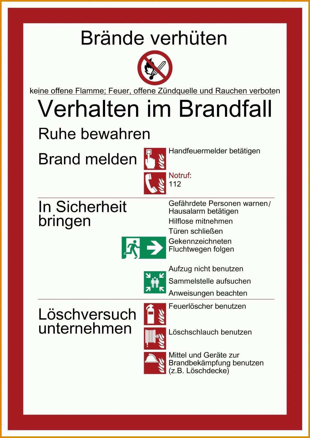 Wunderschönen Brandschutzordnung Teil B Vorlage Word 1900x2689