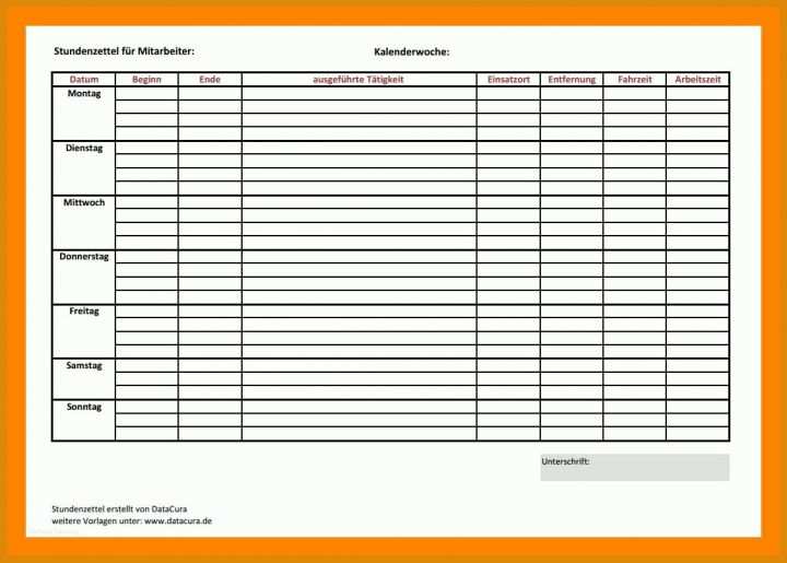 Überraschen Rapportzettel Vorlage Handwerk 1126x805