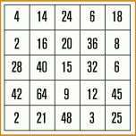 Ideal Bingo Spiel Vorlage 900x894