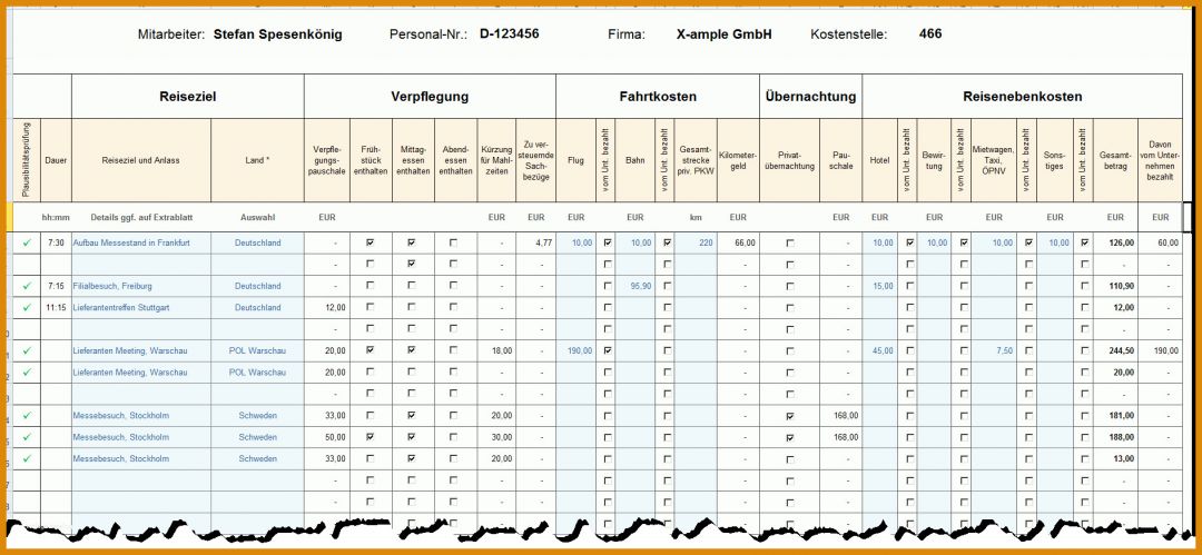 Schockieren Reisekostenabrechnung Vorlage Pdf 1892x874