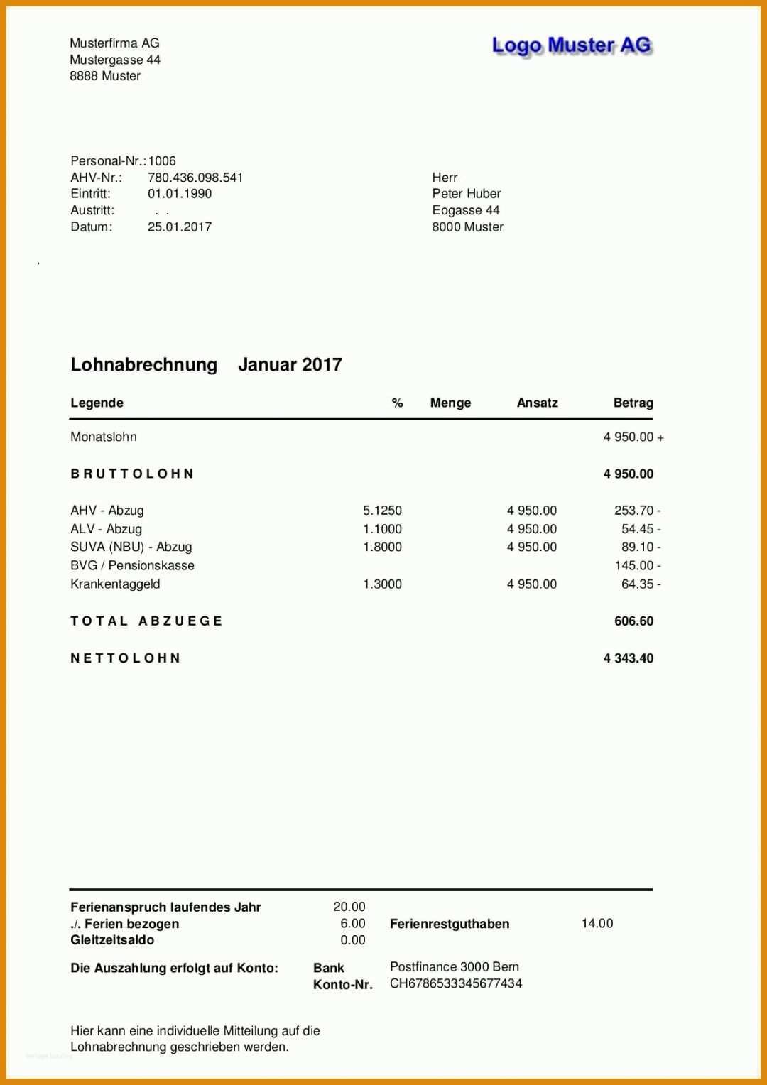 Modisch Lohnabrechnung Vorlage 1198x1695