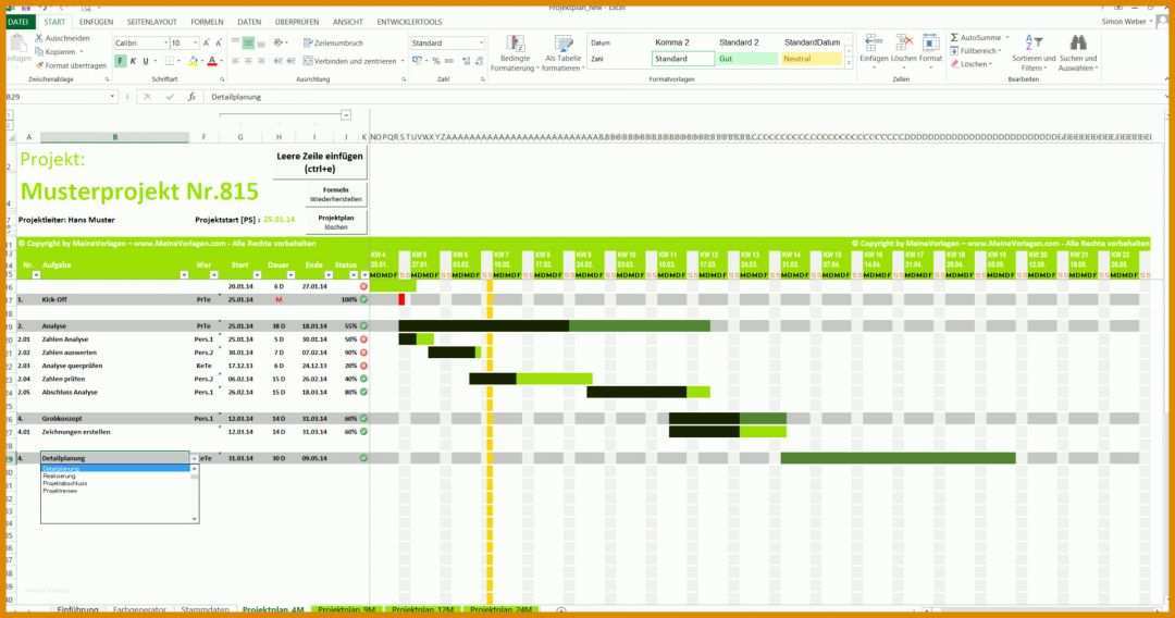 Erstaunlich Projektablaufplan Vorlage 1920x1010