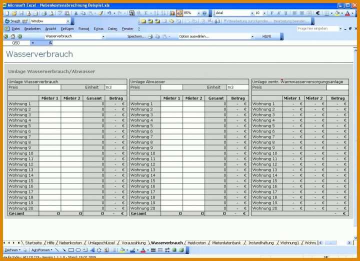 Schockieren Heizkostenabrechnung Vorlage Excel 1178x854