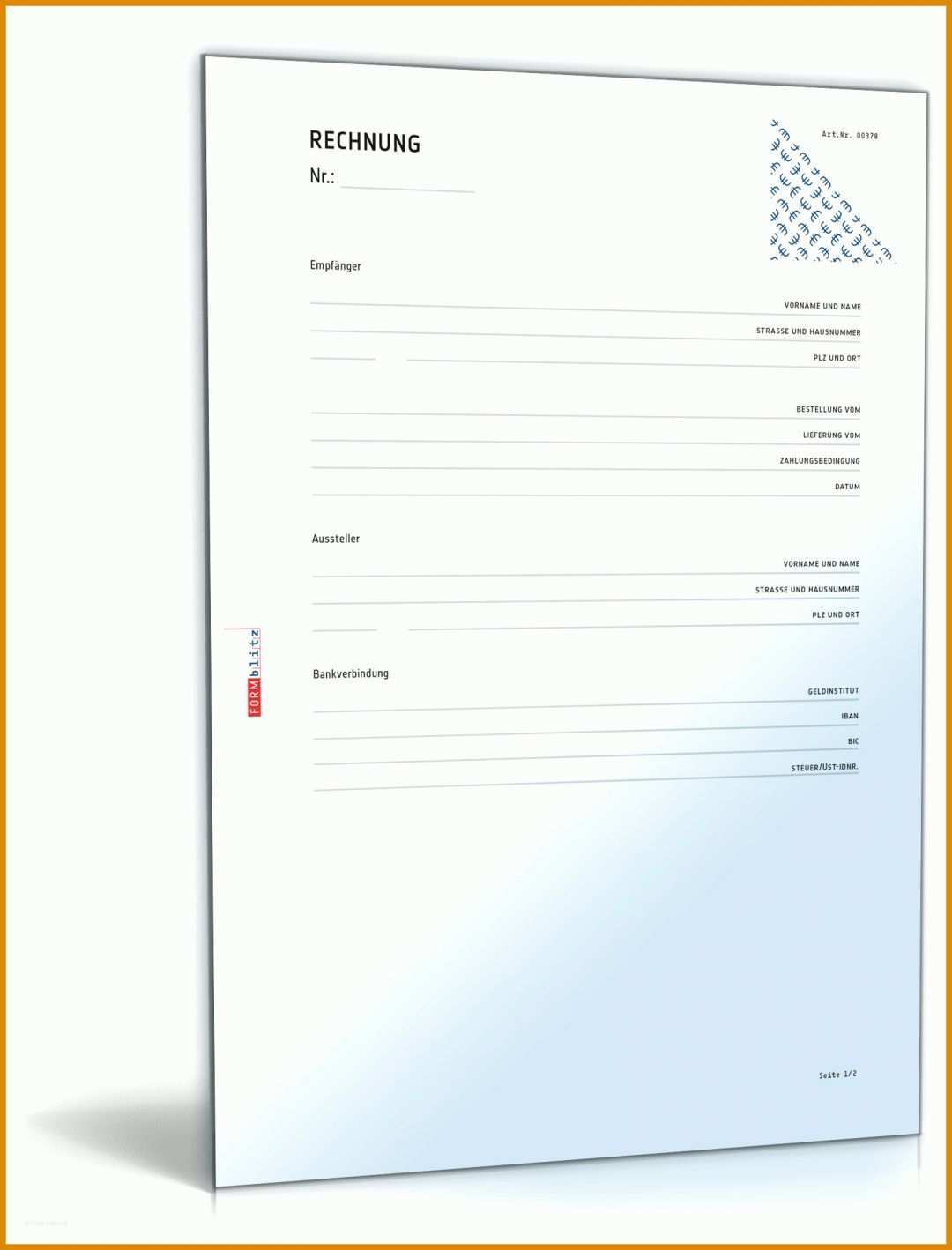 Auffällig Rechnungsstellung Vorlage 1600x2100