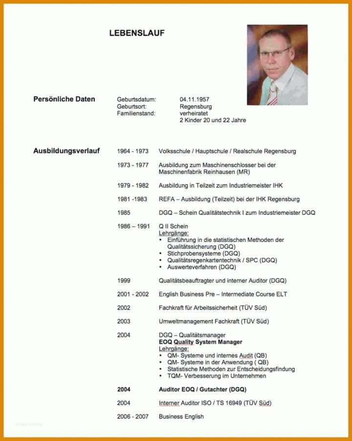 Hervorragend Tabellarischer Lebenslauf Vorlage Pdf 950x1190