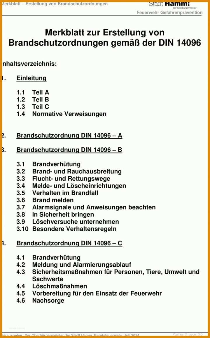 Empfohlen Brandschutzordnung Vorlage Word 960x1541